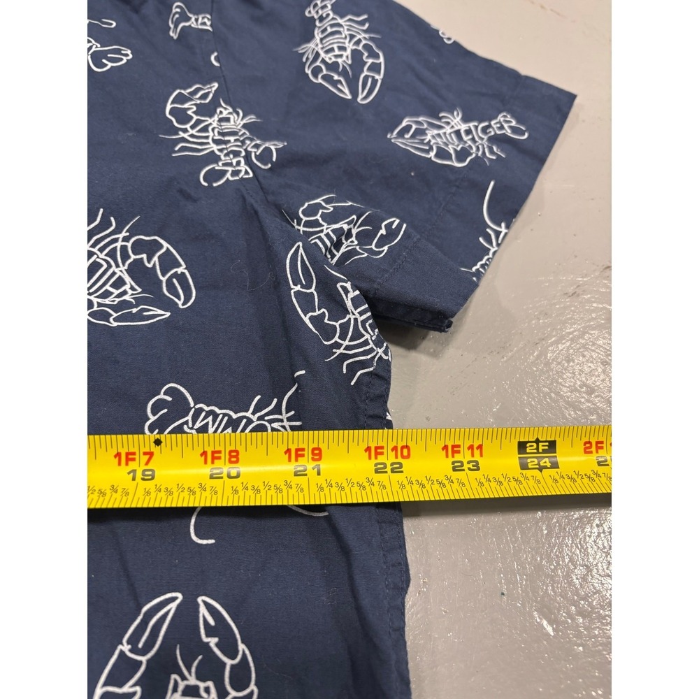 Tommy Hilfiger All Over Print Lobster Short Sleeve Shirt Mens L - Picture 4 of 6